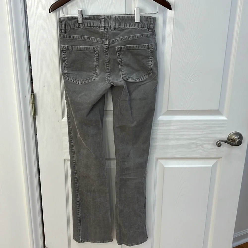 J. Crew Gray Corduroy Skinny Jeans, Size 0R